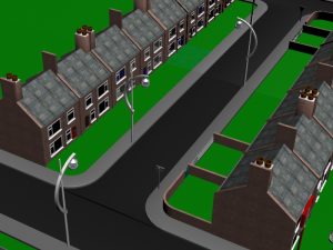 Street scene, from a university project in 2008