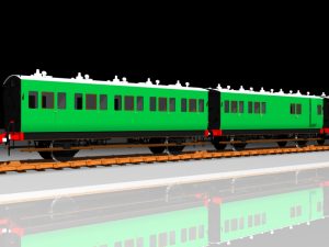 4 wheel coaches, I cen't remember when I built these however